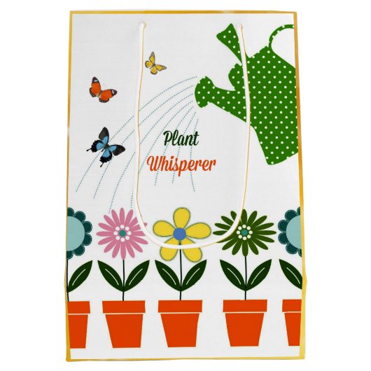 Plant Whisperer - Hoe groeit je tuin? Medium Cadeauzakje (Achterkant)