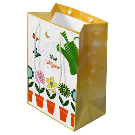 Plant Whisperer - Hoe groeit je tuin? Medium Cadeauzakje (Achterkant Gekanteld)