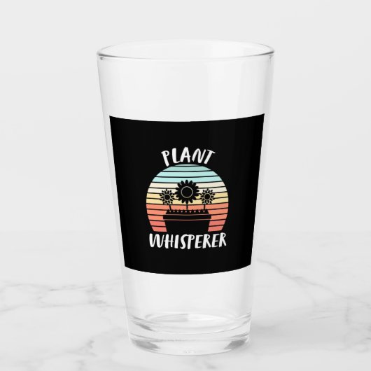 Plant Whisperer Retro  Glas (Voorkant)
