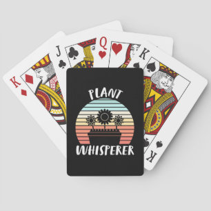Plant Whisperer Retro Pokerkaarten