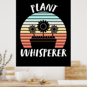 Plant Whisperer Retro Poster (Keuken)