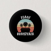Plant Whisperer Retro  Ronde Button 3,2 Cm (Voorkant)