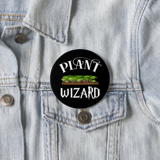 Plant Wizard Funny Gardener Ronde Button 7,6 Cm (In situ)