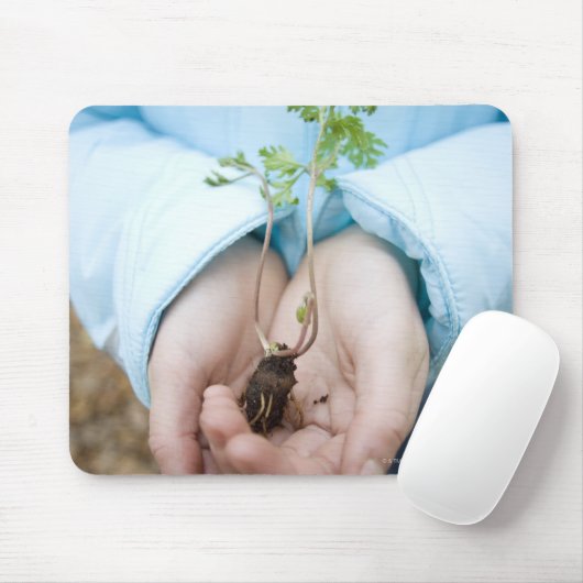 Plant zaailing muismat (Met muis)