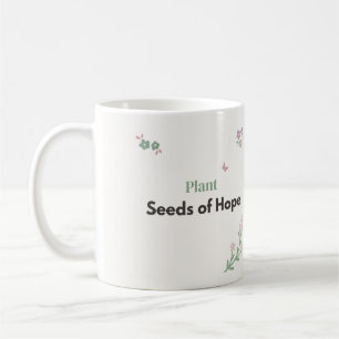 Plant Zaden van Hoop Leraar Bloemstuk  Koffiemok