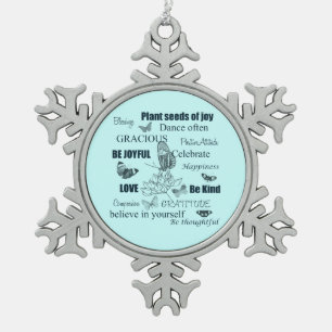 Plant Zaden van Joy Tin Sneeuwvlok Ornament