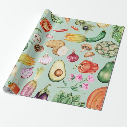 Plantaardig Cadeaupapier (Uitgerold)