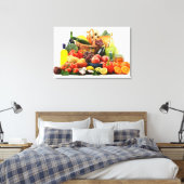 Plantaardig Canvas Afdruk (Insitu (Slaapkamer))