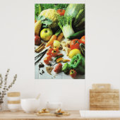 Plantaardig feest poster (Keuken)