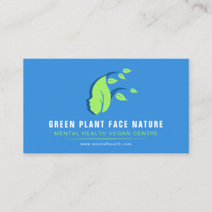 Plantaardig Gezicht Natuur Veganistisch Visitekaartje