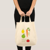 Plantaardig organisch, herbruikbaar Tas voor de la (Voorkant (product))