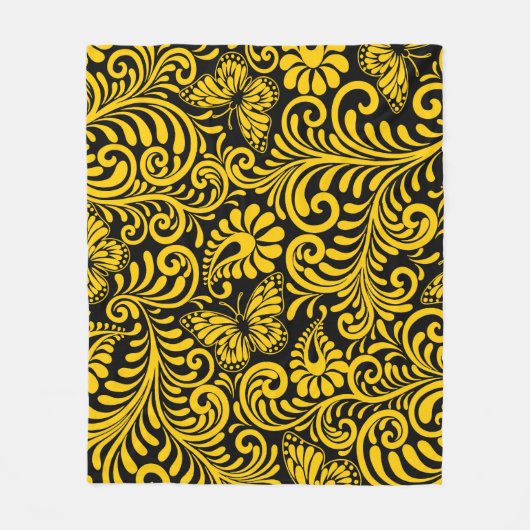 PLANTAARDIG PATROON FLEECE DEKEN (Voorkant)