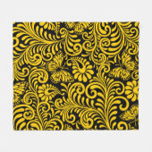 PLANTAARDIG PATROON FLEECE DEKEN (Voorkant (Horizontaal))