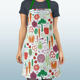 Plantaardig patroon gepersonaliseerd schort