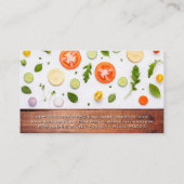 Plantaardig patroon | Hout Visitekaartje (Achterkant)