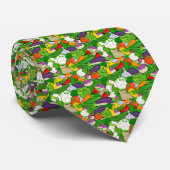 Plantaardig patroon stropdas (Opgerold)