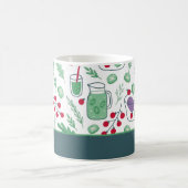 Plantaardig salad Pattern met de naam Green Kitche Koffiemok (Center)