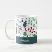 Plantaardig salad Pattern met de naam Green Kitche Koffiemok (Links)