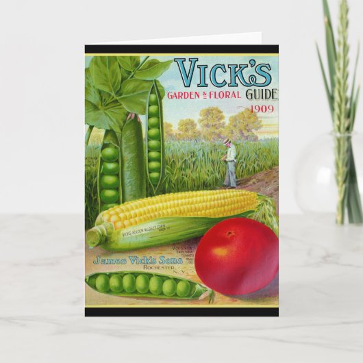 Plantaardig zaad Catalogus 1909 Kaart (Voorkant)