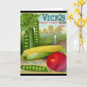 Plantaardig zaad Catalogus 1909 Kaart (Gele Bloem)