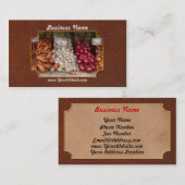 Plantaardig - zoete aardappelen, knoflook en uien visitekaartje (Voorkant / Achterkant)