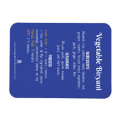 Plantaardige Biryani Recept Magnet voor Instant Po Magneet (Horizontaal)