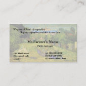 plantaardige boerderij visitekaartje (Achterkant)