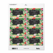 Plantaardige Boerderij Waterverf Verzendadres Labe Etiket (Full Sheet)