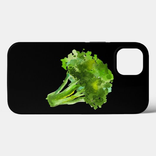 Plantaardige Broccoli Retro  Waterverf Graphi Case-Mate iPhone Case (Achterkant (horizontaal))