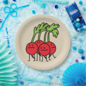 Plantaardige de radijsgroep van de Bos van Papieren Bordje (Feest)