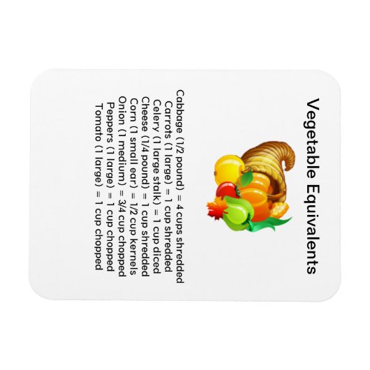 Plantaardige equivalenten Flexi Magnet Magneet (Horizontaal)