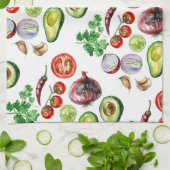 Plantaardige Fiesta keukenhanddoek (Gevouwen)