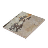 Plantaardige fossielen uit Fossil, OR Interessante Tegeltje (Zijkant)