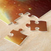 Plantaardige galactische bol die de vuurzee in het legpuzzel (Zijkant)