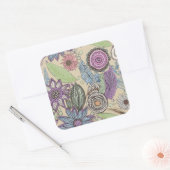 Plantaardige Hemel Vierkante Sticker (Envelop)