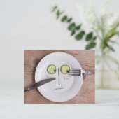 Plantaardige kant briefkaart (Staand voorkant)