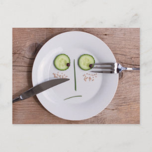 Plantaardige kant briefkaart
