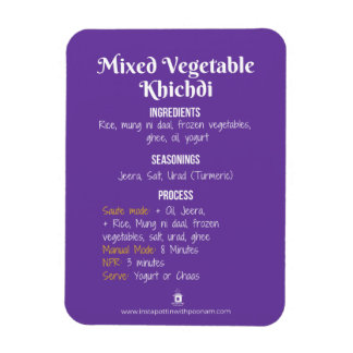 Plantaardige Khichdi Recept Magneet