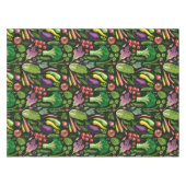 Plantaardige kruiden en tuinoogst op zwart tafelkleed (Voorkant (Horizontaal))