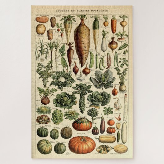  plantaardige kunst door Adolphe Millot Legpuzzel (Verticaal)