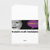 Plantaardige Man Verjaardag Kaart (Achterkant)