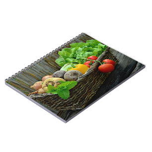 Plantaardige mandje notitieboek