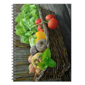 Plantaardige mandje notitieboek (Voorkant)