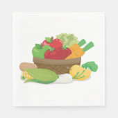 Plantaardige mandje servet (Voorkant)