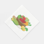 Plantaardige mandje servet (Hoek)