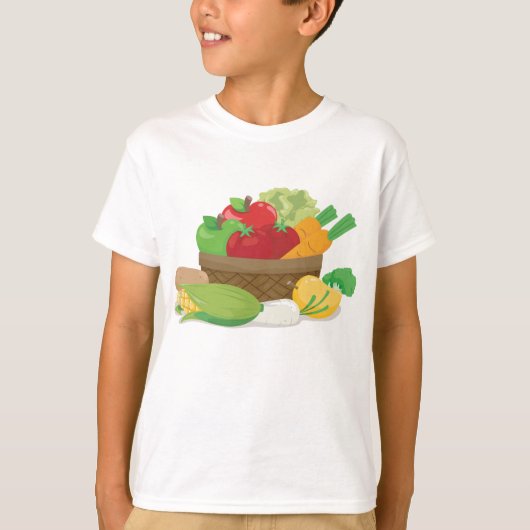 Plantaardige mandje t-shirt (Voorkant)