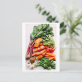 Plantaardige medley foto briefkaart (Staand voorkant)