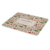 Plantaardige Patroon Vegetarische Gepersonaliseerd Snijplank (Hoek)