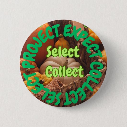 Plantaardige pictogrambadge – Selecteer Project De Ronde Button 5,7 Cm (Voorkant)