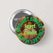 Plantaardige pictogrambadge – Selecteer Project De Ronde Button 5,7 Cm (Voorkant /achterkant)